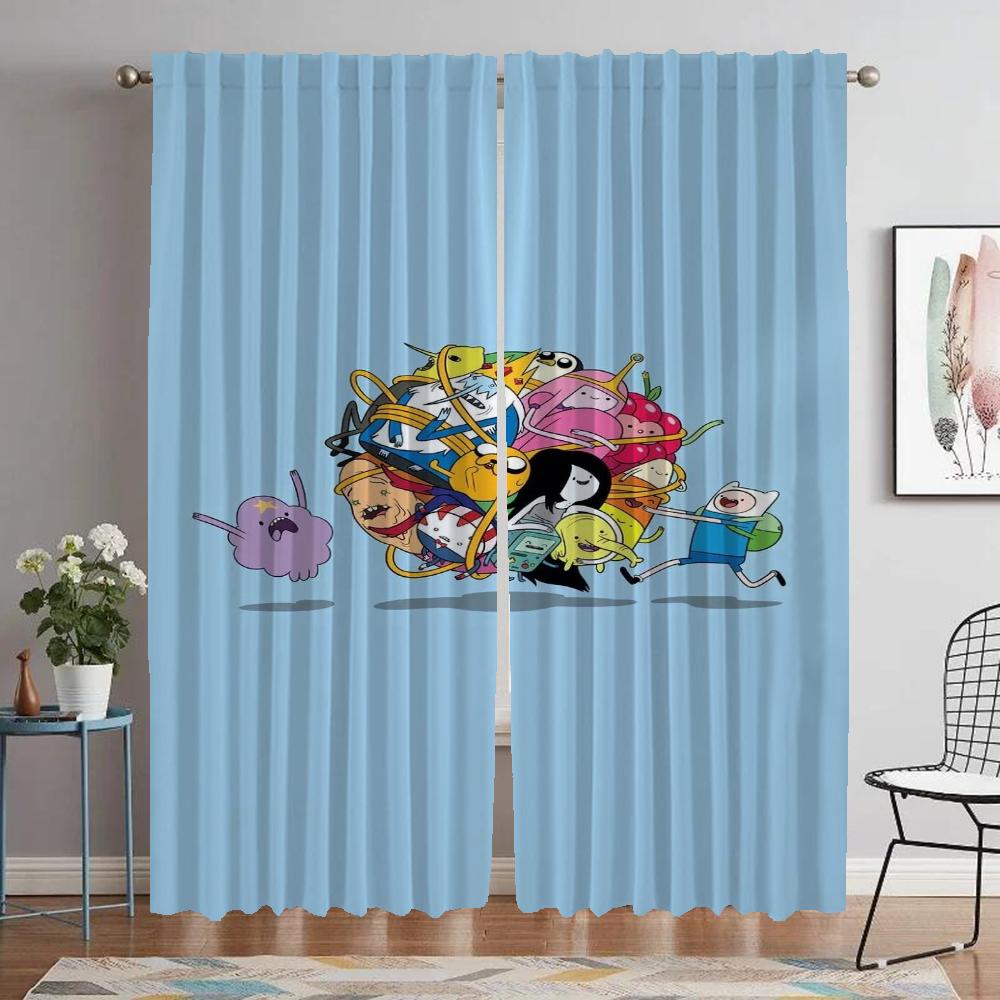 

Хэллоуин Украшение Время Приключений Шторы для Гостиной Шторы для Комнаты 2 Панели Жалюзи Домашний Интерьер Шторы Перегородка W50xH70cmx2pcs-CL