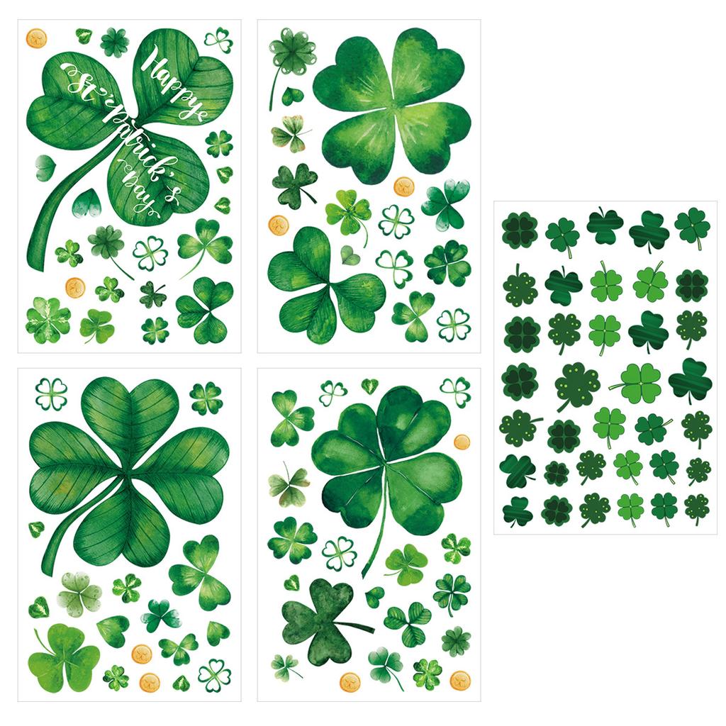 St. Patrick'S Day Themed Party Decoration Stickers Lucky Grass Window Stickers Wall Stickers Spot Customization