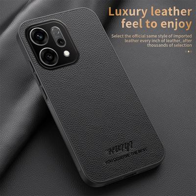 Leather Case for Oppo Reno14 Pro 5G Car Magnetic Holder Wireless Charging Silicone Hard Phone Cover OppoReno14Pro PKZ110 PLA110