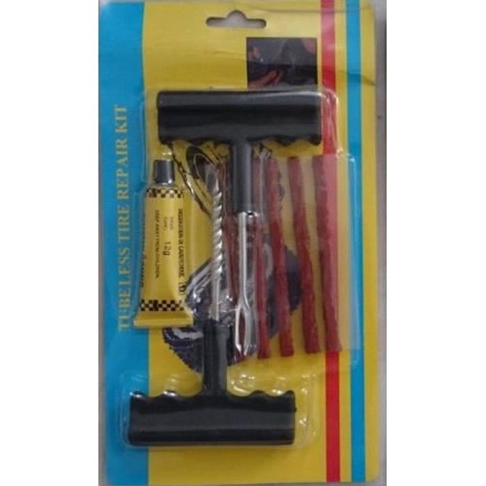 Tire Repair Tubeless Puncture Car Motorcycle Tools 5 Drill Bits Included!