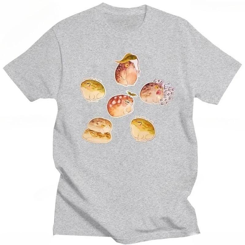 Fashion Desert Rain Frog Fat Frog Cute Print Tshirt Funny Cute Top Kawaii Casual Street Loose Women TShirt Clothing