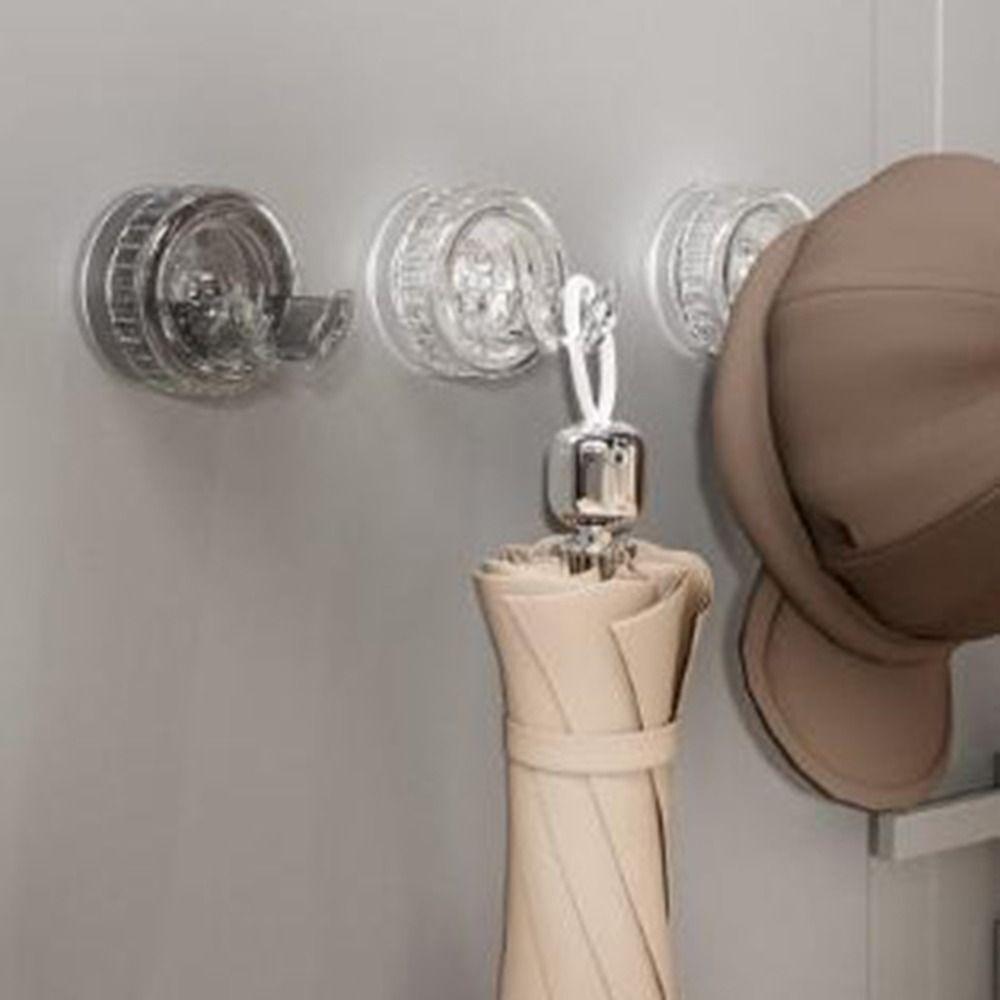 Suction Cup Vacuum Hook Hole-Free Key Holder Door Wall Hanger  Kitchen Bathroom Hanging Accessories