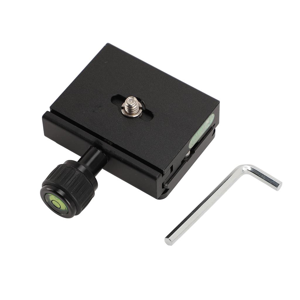 Tripod Quick Release Plate Clamp 38 Inch Thread QR Clamp and 60mm Plate with Bubble Level for