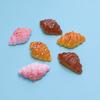 100pcs Cute Resin Mini Simulated Bread Food Play Flatback DIY for Kitchen Doll House Decoration Fairy Garden Miniatures