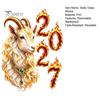 Auspicious 2027 Year of Sheep Decor Goat Window Cling, Golden?White Zodiac Static Glass New Decal Sticker, Lunar Spring Festival for Home
