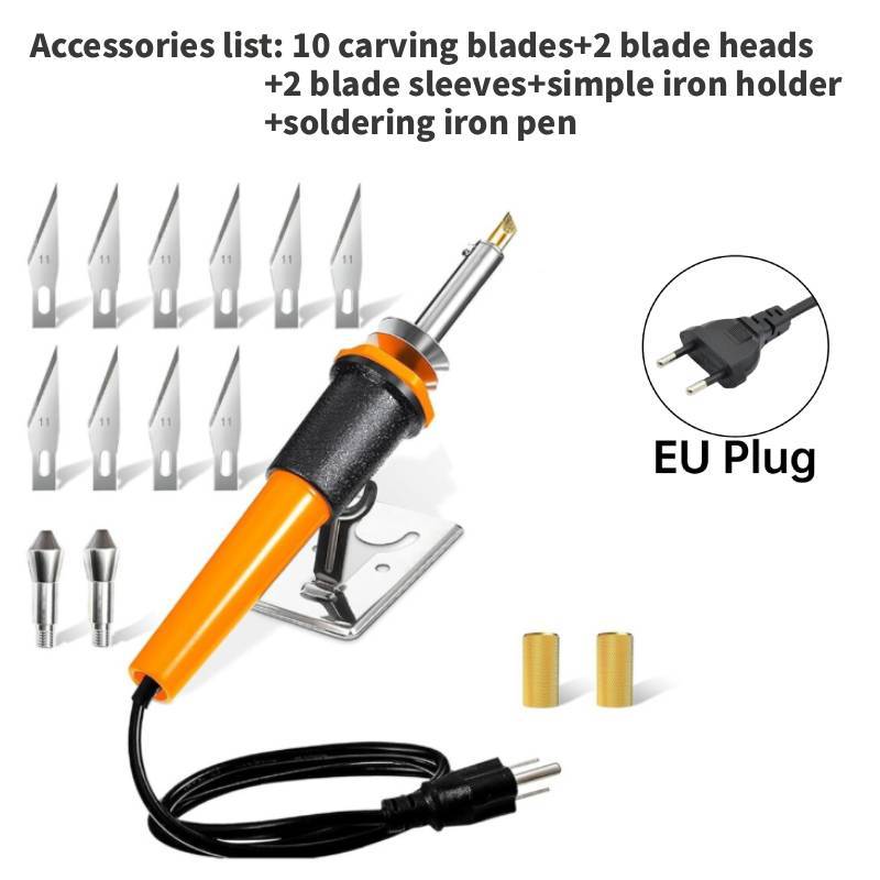 Electric Engraving Pen Set With Insulated Handle For Artistic Carving And Hobby Use