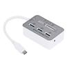 USB 3.0 Hub Card Reader 7-In-1 MS SD M2 TF Multi-in-1 Memory Adapter with 5Gbps Data Transfer Speed Overvoltage Protection for Windows