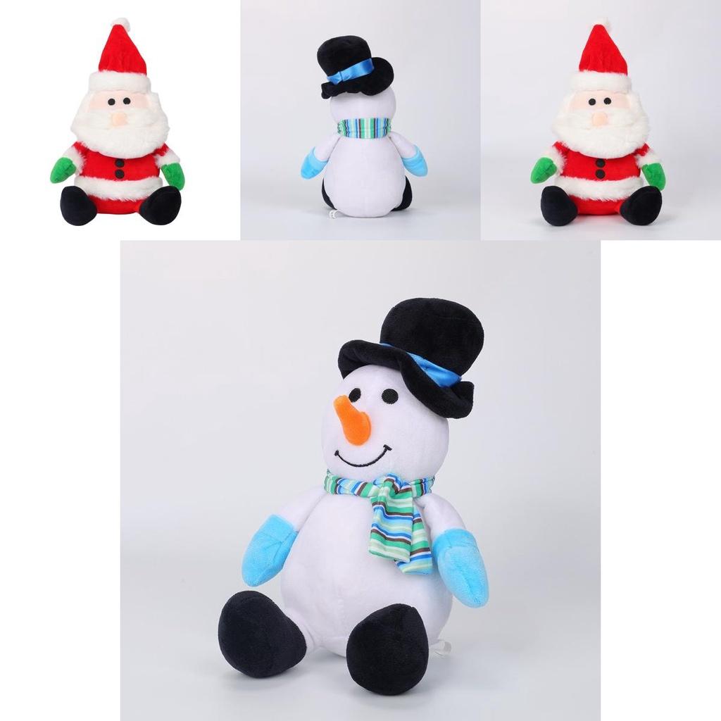 Christmas Santa Claus Plush Toy Cute Reindeer Stuffed Animal Holiday Gift 21cm