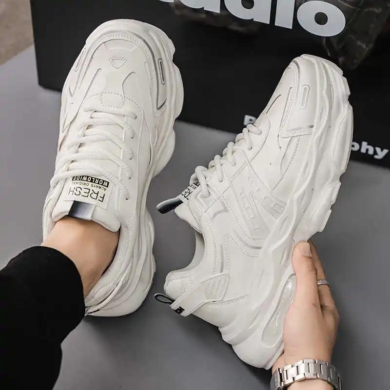 Fashion Demi-season Autumn Laces Boots Men Woven Special Sneakers Newest Shoes Sport Athletics China Basctt Lofer Tenks Health