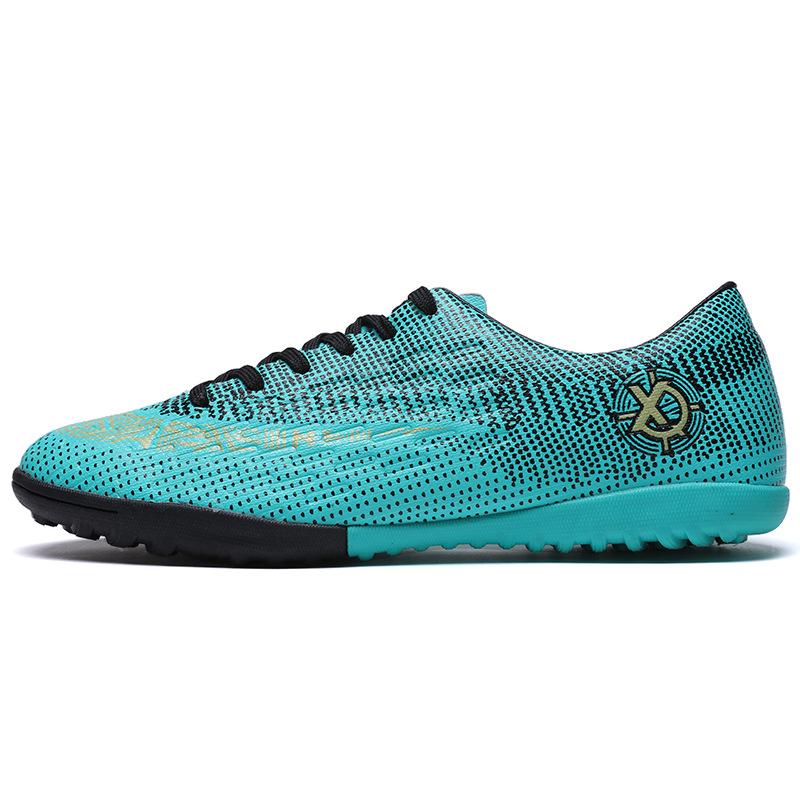 Football Shoes New Children's Students Spike Broken Diced Game Shoes Men's and Women's C Luo Assassin AG Large Size Low-top Training Shoes