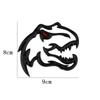 Bil metall Tyrannosaurus Rex Velociraptor Raptor Dinosaur Logo Bagasjerom Body Badge Emblem Dekaler Dyrestyling-klistremerke