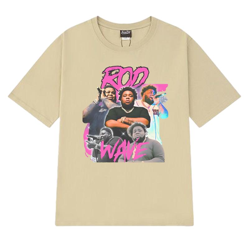 Hot Sale Rapper Rod Wave Graphic Oversized t-shirt 100% Cotton Men Women short sleeve O-Neck Tee shirt Unisex Summer vintage Top