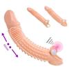 Vibrating Dick Sleeve Penis Enlargement Condoms Reusable Condoms Dildo Enhancer Sleeves Sex Toys For Men Delayed Ejaculation