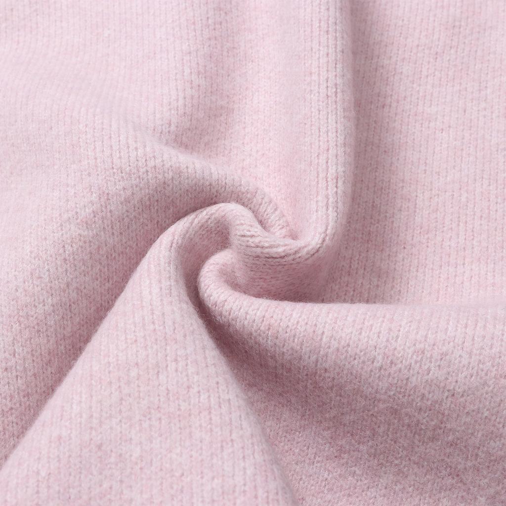 ENNITTUDE Wool Blend Hooded Knit Jacket [Pink] 1 Type