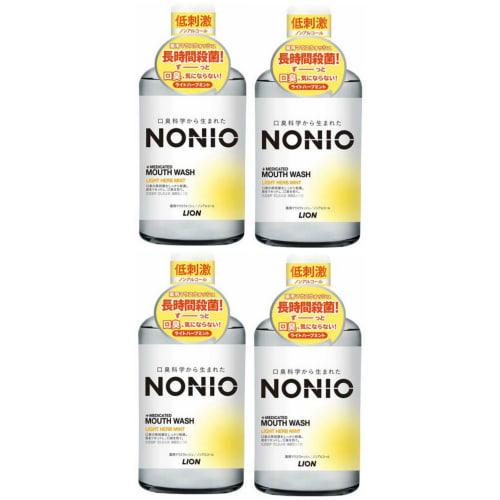 

[Bulk Purchase] NONIO Non-Alcoholic Mouthwash, Light Herb Mint, 600ml (4 Count)