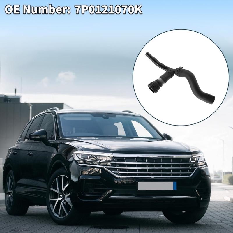 Vehicle Coolant Radiator Overflow Hose Pipe 7P0121070K Leak Proof Design Suitable for Ensuring Stable Engine Temperature