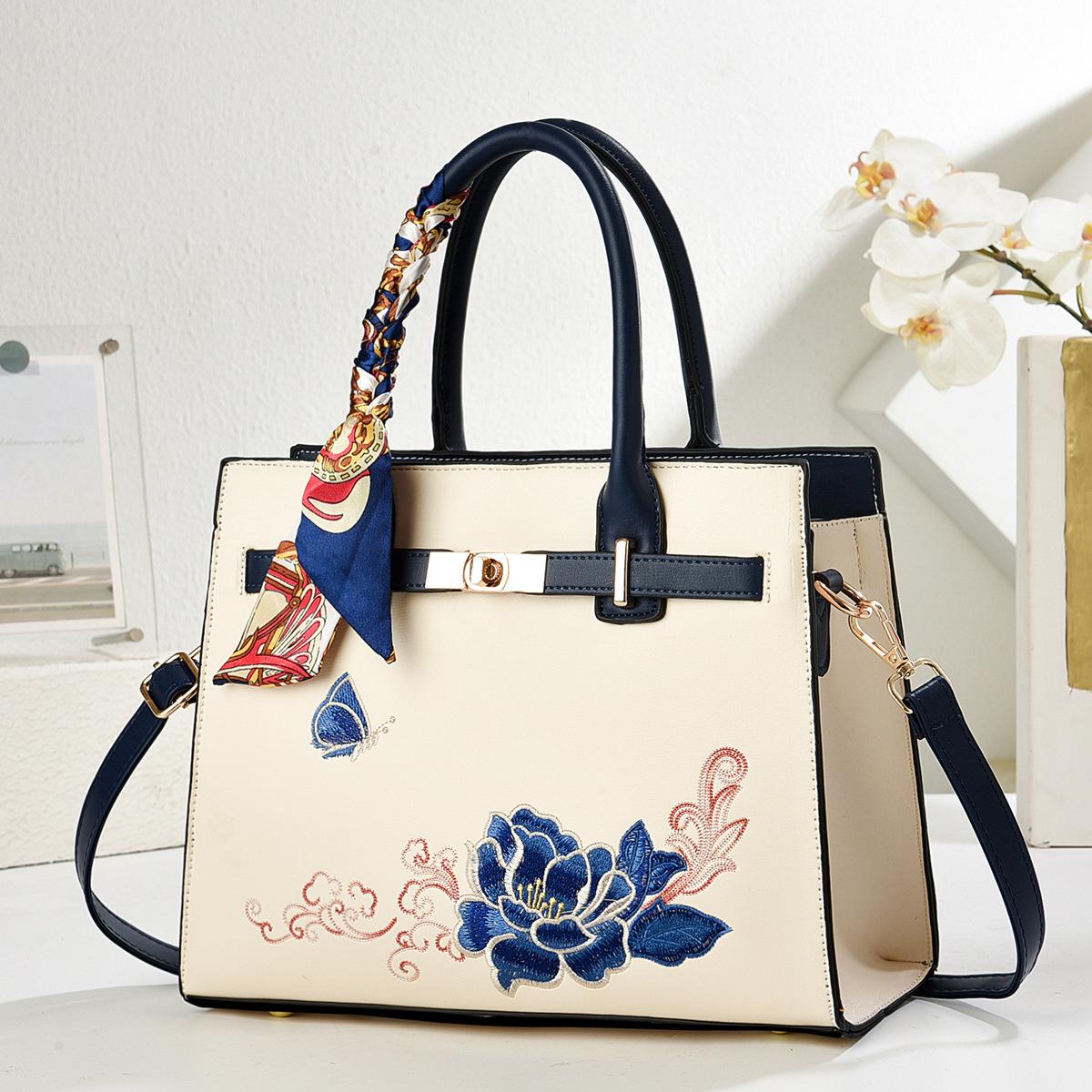 

New Chinese style atmospheric lady gift mother bag mother model 2025 new middle-aged versatile mother-in-law crossbody bag синий