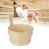 Bathroom Natural Sauna Barrel Bucket with Inner Liner Supplies Accessories for Sauna Room