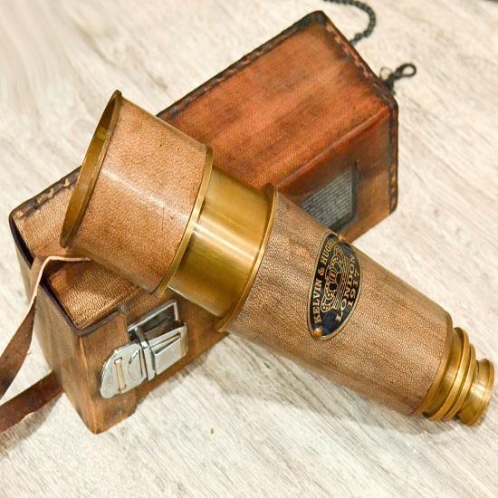 Teleskop mit Lederetui, Geschenk für Trauzeugen, Hochzeitsgeschenk, Geschenk für ihn