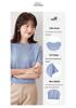 Ice Silk Hollow-Out Knit T-shirt for Moms - Lightweight, Loose-Fit Short-Sleeve Summer Top for Middle-Aged Women.