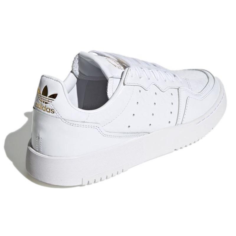 adidas Oryginalne Super Court Sportowe Amortyzujące Trwałe Niskie Trampki Damskie Trampki Białe FU9958