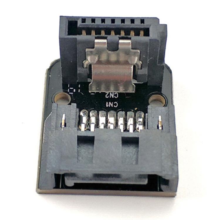 SATAs 7Pin Female to Male 90 Degree Angled Adapter for Desktop Motherboards SSDs HDD Installation