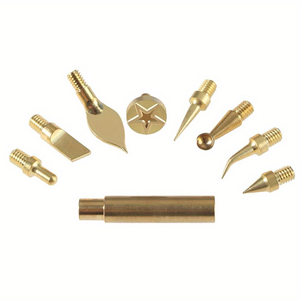 Prusa i3 MK3S+3D Printer Part Tool Kit Model Cleaning Scarper Modify Finishing: 8pcs Soldering Iron Tips + 1PC Connector Solder