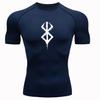 2025 Men's Quick-Dry Running T-Shirt: Breathable, Sweat-Wicking, Tight-Fit Gym Base Layer