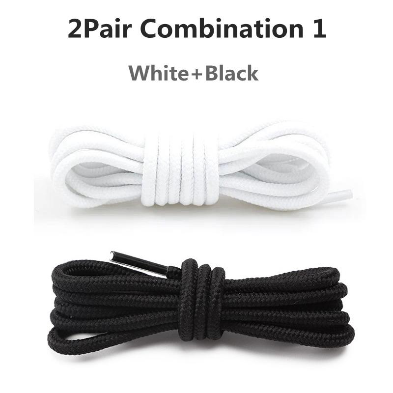 Classic Round Shoelaces Durable Polyester Sneakers Shoe laces Solid Boots Rope Laces for Shoes 70/90/120/150cm Shoes accesories