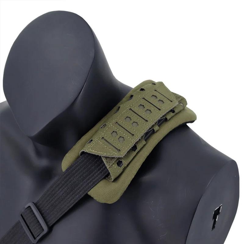 Breathable Anti-Slip Tactical Vest Shoulder Pads with Laser-Cut Design