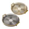Round Tray Round Tray with Handles Multipurpose Transparent Round Serving Tray for Bread Fruit Dessert Snack Kitchen Bathroom
