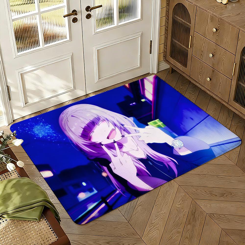 Call of the Night Floor Mat Soft Thickened Absorbent Non-Slip Bedroom Living Room Door Mat Home Decor Flannel Rugs