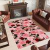 Rose Customize Your Name Carpet Design for Game Room Kitchen Study room Foyer Antislip Carpet Decorate Offices Perfect Gift for Women/Men