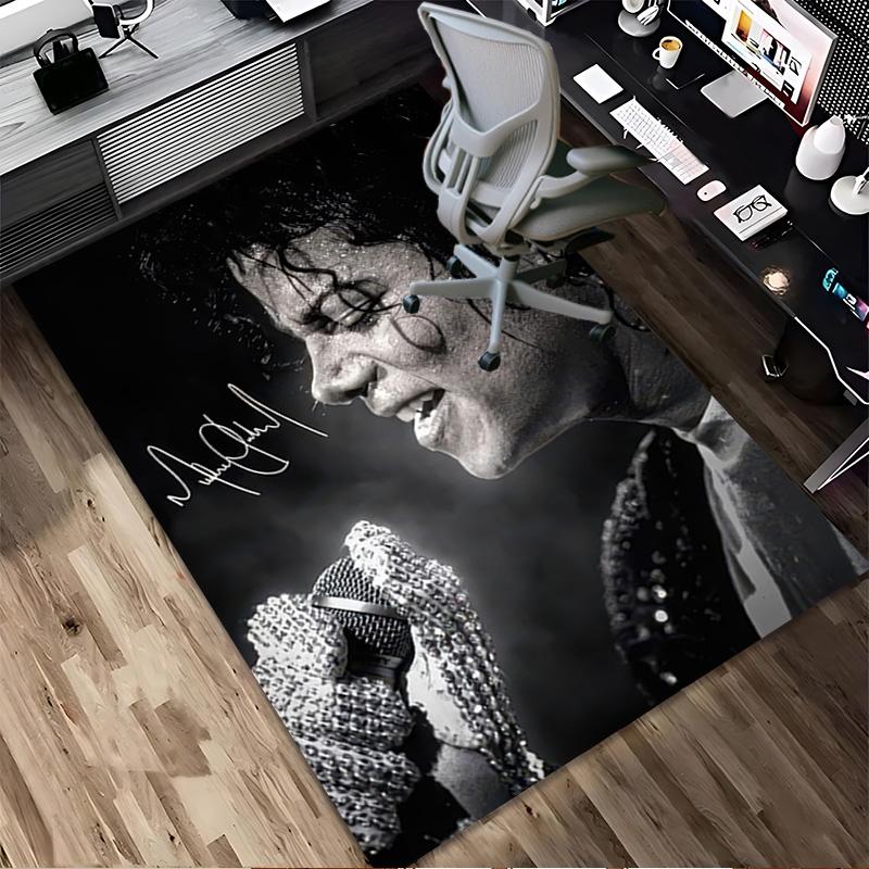 Michael Jackson Living Room Nonslip Area Rug Soft Carpet For Bedroom Gameoom Playroom Sofa Office Home Decor Doormat
