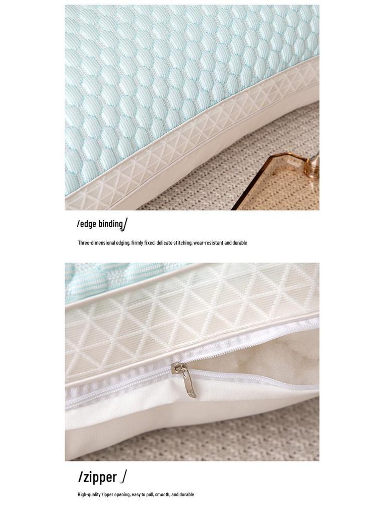 Ice Silk Pillow: Ultra-Soft, Cervical Support, Sleep Aid for Adults