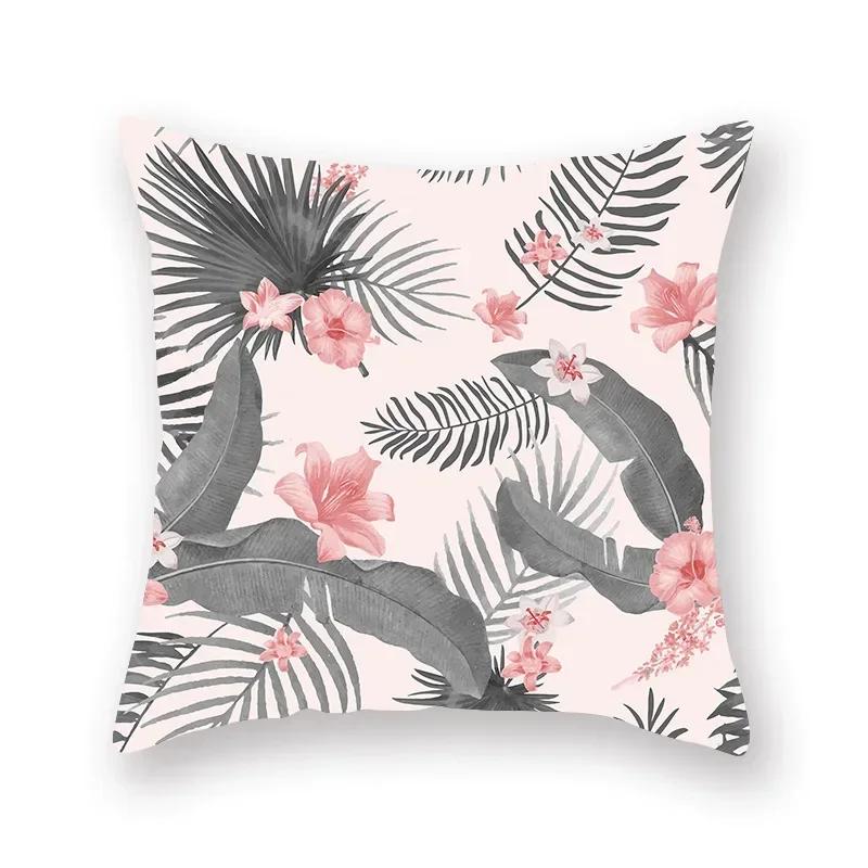 Flower Cushion Cover Pineapple Floral Pillow case Decorative for Sofa Car Seat Living Room Home Decor Soft Summer Covers 45x45cm