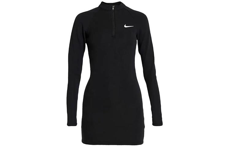 Nike Women s Sportswear Long-Sleeve Dress CJ6349-010 S