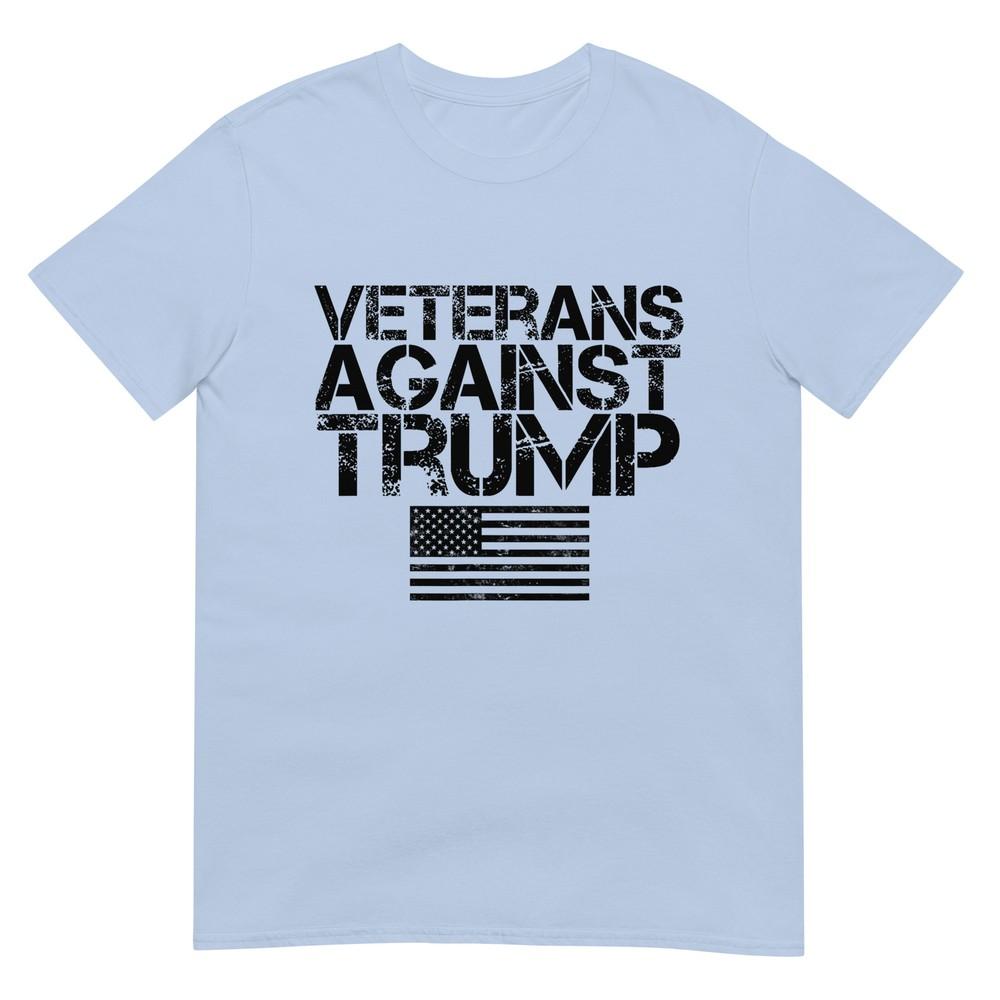 Veterans Against Trump Vintage Patriotic Flag Protest TShirt S