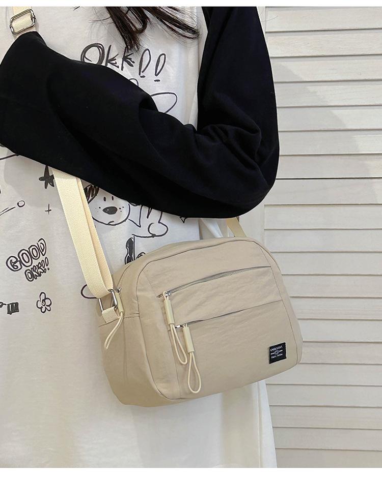 2025 Korean Style Canvas Crossbody Bag - Women's Simple, Casual, Versatile