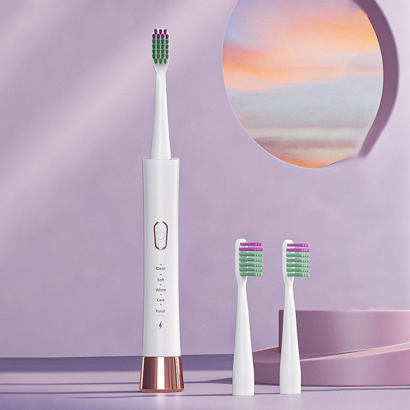 Neue elektrische Zahnbürste Erwachsenenmodell, Weichborstige elektrische Zahnbürste Weiß Puder Partnermodell, Familien-Set Elektrisch