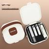 Portable Anti-Splash Nail Clipper & Scissors Set - Handbag Style for Home Nail Care