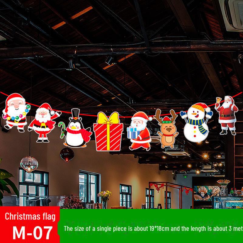 

Рождественские подвесные украшения: Флаги с перекрестным зеркалом для торговых центров, отелей и магазинов
