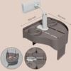 3-in-1 Adjustable Hot Tub Tray Table with Cup Holder Phone Holder