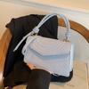 Lightweight Knotted Rope Detail Handbag Stylish Square Crossbody Purse  Daily Use