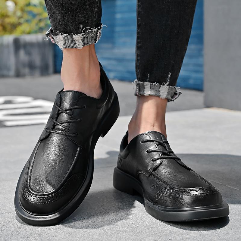 Design High Quality Genuine Leather Men Lazy Shoes Soft Fashion Brand Men Flat Business Formal Shoes