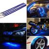 4Pcs LED Car Interior Exterior Strip Lights Waterproof Auto Decorative Lights DC 12V for Car Motorcycles