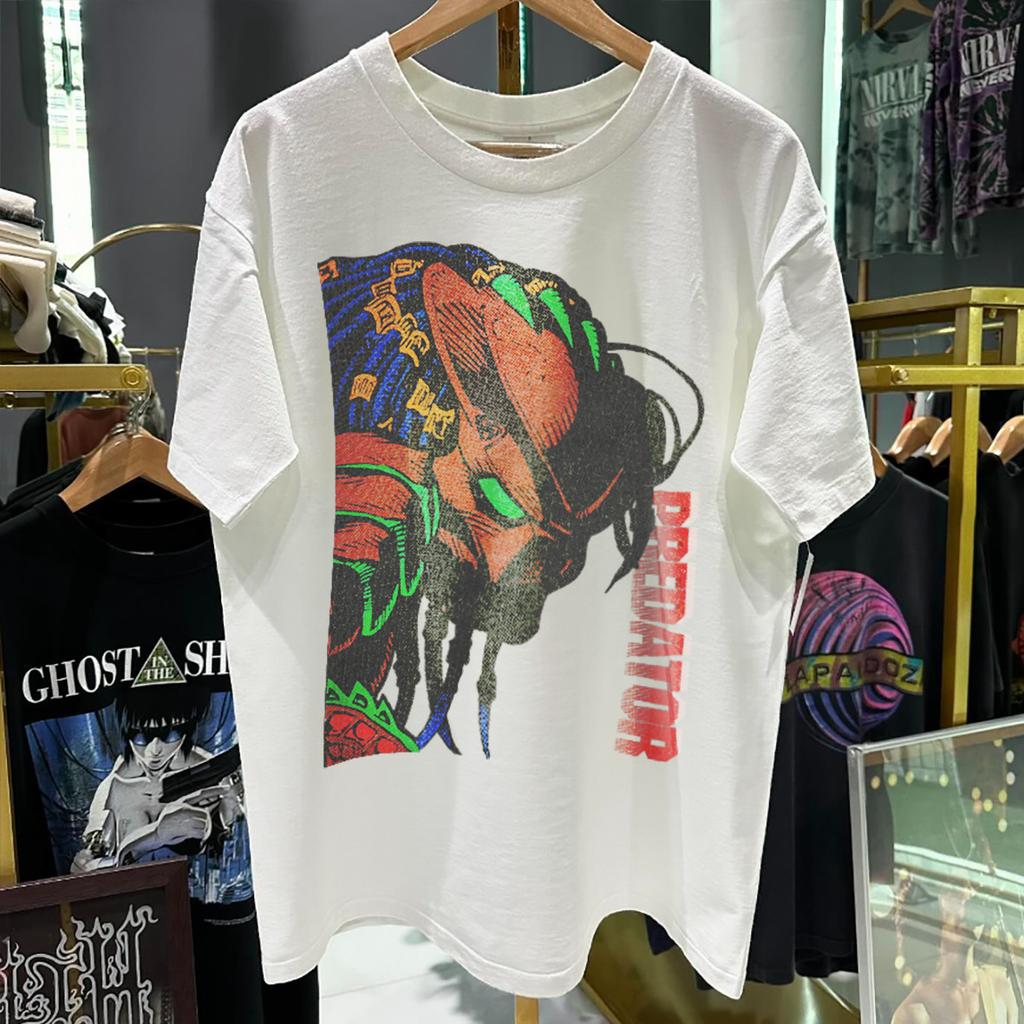 Vtg Predator movie classic white short sleeve t-shirt QT7647