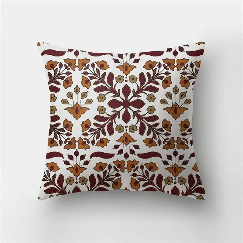 45x45cm Wooden Background Square Line Pattern Cushion Cover Home Living Room Sofa Bedroom Home Decoration Car Cushion Cover