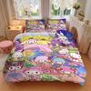 3pcs Sanrio's Mid-Autumn Festival Print Cover Set Ultra Soft, Breathable, and Comfortable Bedding with Stylish Design for Bedroom and Guest Room