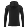 Men's and Children's Quick-Dry Black Hooded Running Suit - 2024 Spring/Autumn Collection